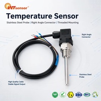 Sonde RTD Pt100 Nanjing Wotian Grade A -50~650°C IP65 SS304 2 ou 3 fils Personnalisation ODM avec port de processus industriel G1/2