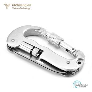 Multifunctional Portable Foldable Stainless Steel Waterproof Carabiner Buckle Knife Screwdriver Camping Climbing Casual Outdoor - Product Image 2