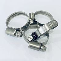 Collier de serrage industriel réglable en acier inoxydable sans perforation