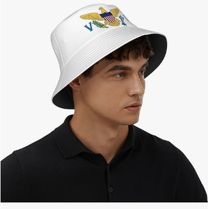 Chapeaux Bob Personnalisés à Bas <span class=keywords><strong>Prix</strong></span> avec Drapeau des Îles Vierges, Casquettes de Soleil Tendance Pliables pour l'Extérieur, Chapeaux de Pêcheur des Îles Vierges pour Femmes et Hommes - Product Image 6