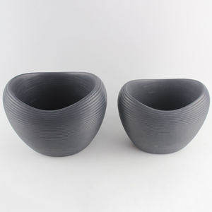 Pot Tanaman Semen Laris <span class=keywords><strong>2026</strong></span> Dekorasi Rumah Pot Bonsai Modern Bertingkat Berukir - Product Image 2