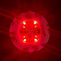 Logo personnalisé LED dessous de verre rond Flash tasse tapis bouteille autocollant lumières pour vin liqueur bouteille boissons fête Bar fête
