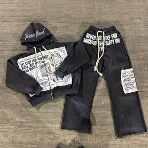 <span class=keywords><strong>Felpa</strong></span> <span class=keywords><strong>con</strong></span> Cappuccio Personalizzata 100% Cotone Stile Streetwear Y2K <span class=keywords><strong>con</strong></span> Design <span class=keywords><strong>Oversize</strong></span> <span class=keywords><strong>con</strong></span> <span class=keywords><strong>Zip</strong></span>, Set Casual Trendy Hip-Hop Retrò - Product Image 1