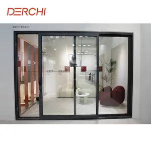 Innovative Design Hotel Aluminum Impact Resistant Doors And Windows Windproof Thermal Insulation Sliding Door