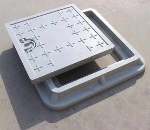 공장 맞춤형 유럽 표준 EN124 BMC FRP GRP 섬유 사각 손잡이 맨홀 커버 - Product Image 4