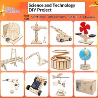 Kit de Experimentos Científicos de Madera, Equipo de Física, Educación Infantil, Tecnología, Materiales Pequeños para Manualidades, Edades 7-14
