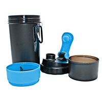 Bouteille Shaker Protéiné 700ml avec Balle Mélangeuse, Anti-fuite, Sans BPA, avec Échelle, pour Fitness, Gym, Sport, Entraînement et Compléments Alimentaires, en Plastique