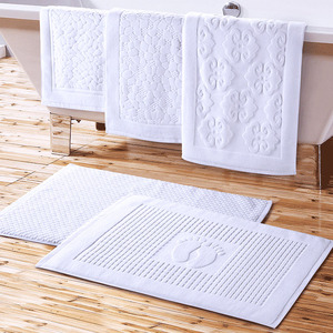 Biểu Tượng Tùy Chỉnh Sang Trọng Mặt Trắng Khách Sạn Khăn Set Chất Lượng Khách Sạn Khăn Tắm 100% Bông Khách Sạn Khăn - Product Image 6