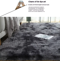 Moderner Flauschiger Polyester-Shaggy-Teppich mit Hoher Florhöhe, Einfarbiges Muster, Wohnzimmerteppich, Maschinell Gefertigtes Teppichset