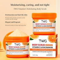 Gommage corporel exfoliant TWG RTS à la vitamine C et au niacinamide, éclaircissant, hydratant, éliminant les peaux mortes, parfum longue durée