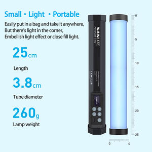 Pour <span class=keywords><strong>Nanlite</strong></span> <span class=keywords><strong>PavoTube</strong></span> II 6C RGB 6W LED Tube Lumière De Poche Portable Bouton Réglable Photographie Vidéo Studio Lumière De Remplissage Extérieure - Product Image 6