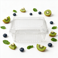 Emballage en plastique transparent personnalisable pour fruits (myrtilles, fraises, kiwis) en RPET recyclé, écologique et de qualité alimentaire, vente en gros