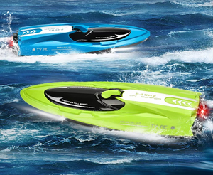 Không Thấm Nước 2.4G Kép Turbo Máy Bay Phản Lực <span class=keywords><strong>RC</strong></span> Đua Thuyền Dài Phạm Vi Đài Phát Thanh Điều Khiển W/Pin Thấp Cảnh Báo Trong Màu Xanh Lá Cây Và Màu Xanh Cho Hồ Cuộc Phiêu Lưu - Product Image 2