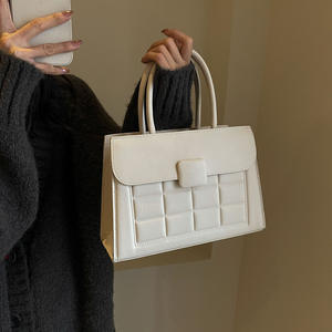 Fabrika Toptan Özelleştirilebilir Kadın Sonbahar Omuz Çantası Ofis Çalışanları İçin Tek Renk İş Su Geçirmez PU Fermuarlı Şık - Product Image 2