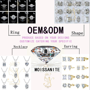Elmas testi geçmek ince mükemmel yuvarlak kesim gevşek taş GRA sertifikalı 0.5ct 5ct D renk beyaz serbest moissanit taş - Product Image 5
