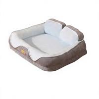Lit orthopédique rectangulaire personnalisé pour animaux de compagnie, tapis surélevé chaud 4 saisons pour chiens et chats, coussin de confort antidérapant, portable pour le sommeil