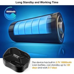 Tkmars 4G Gps <b>Tracker</b> Magnetic Car Vehicle Real Time Locator Waterproof Battery Powered Automotive Geofence - Product Image 5