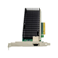 Carte réseau serveur Intel X540-T1, port électrique simple PCIe X8, Ethernet 10G RJ45 0,5 Mégabit, Wi-Fi sans fil pour ordinateurs de bureau