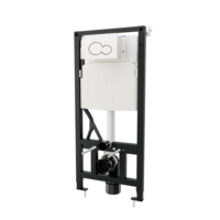 Système de Toilettes Bidet Suspendues Intelligentes avec Télécommande Cuvette Allongée Chasse Gravitaire Chauffage de Siège Inclus