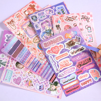 Simno DIY Journal Kit Mignon Dessin Animé Papeterie Ensemble Scrapbook Journal Fournitures pour Artisanat Bullet Journaling Planner