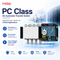 Commutateur de transfert automatique Mday MDMC-100 125A-3200A Classe PC CE IEC 60947-6-1 Double alimentation ATS