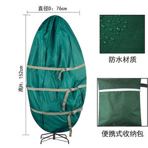 Durable <strong>Christmas</strong> <strong>Tree</strong> <strong>Storage</strong> <strong>Bag</strong> up to 6ft Tall Heavy Duty Zipper Adjustable Straps Dust Moisture Protection Oxford Canvas - Product Image 5