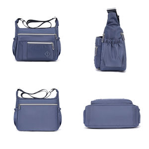 Sac bandoulière multi-zippé léger et durable, sac à bandoulière personnalisé tendance, sac à bandoulière en nylon de haute qualité, sac à bandoulière décontracté pour femmes - Product Image 3