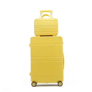 Valise de voyage pour fille et maman, valise en aluminium avec tige télescopique, 20 pouces, pour voyage