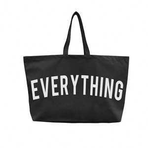 Sacs fourre-tout en toile de coton écologiques personnalisés avec logo imprimé, fermeture éclair, réutilisables pour cadeaux et usage quotidien – Vente en gros - Product Image 2