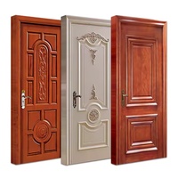 Portes d'Intérieur Modernes en Bois de Style Français Direct Usine Professionnel Minimalistes pour Hôtels et Villas Décoratives