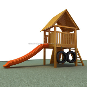 <span class=keywords><strong>Jeux</strong></span> <span class=keywords><strong>pour</strong></span> enfants petite aire de <span class=keywords><strong>jeux</strong></span> en bois playhouse toboggan aire de <span class=keywords><strong>jeux</strong></span> extérieure en vente - Product Image 2