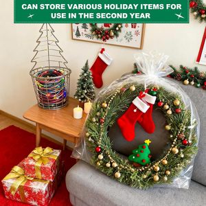 40 Pcs Clear Plastic Bags 30x40 Inches Lightweight PE Storage Bags for Bedding Clothing Organizer - Product Image 5