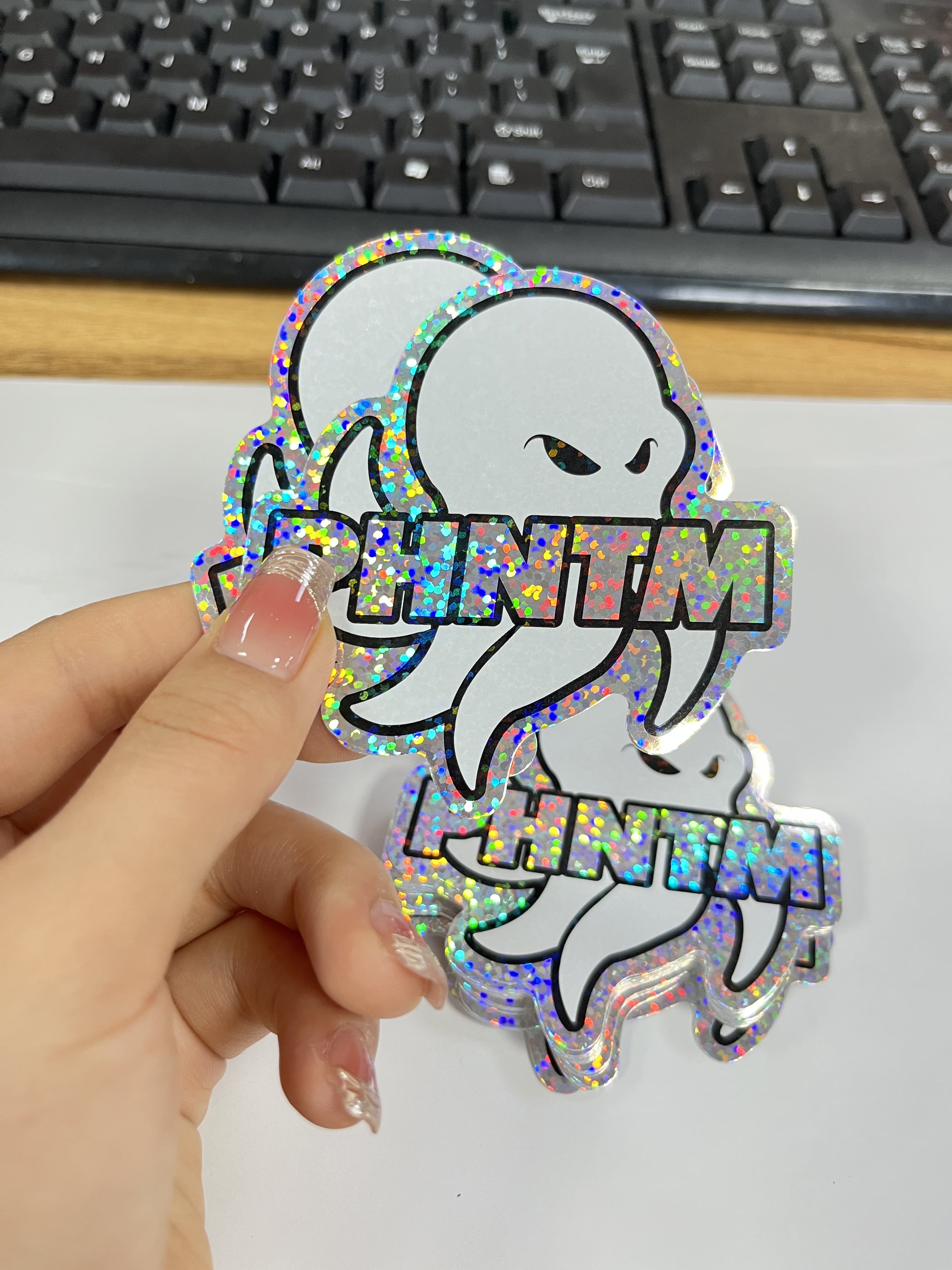 Glitter sticker