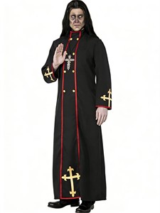 Costumi di Halloween per Uomo, Abito da Mago Medievale, Vestito da Sacerdote per Carnevale, Abiti per Giochi di Ruolo, Costume per Convenzioni Comic - Product Image 5