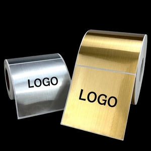 Étiquettes autocollantes en papier brossé argenté ou doré, découpées sur mesure, de toutes formes, résistantes, imperméables, pour la promotion et l'épicerie - Product Image 6