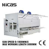 HICAS Machine de peinture par pulvérisation de porte d'armoire en bois 5 axes CNC pulvérisateur automatique pour peinture à base d'eau UV PU