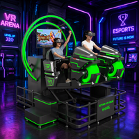 Simulateur de jeu d'arcade VR à mouvement pour 2 joueurs, idéal pour les parcs d'attractions et les centres de divertissement intérieurs (FEC)