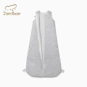 Kantung tidur bayi katun organik serat bambu dua arah ritsleting tahan tendangan ukuran ritsleting baju tidur bayi setelan tidur - Product Image 1
