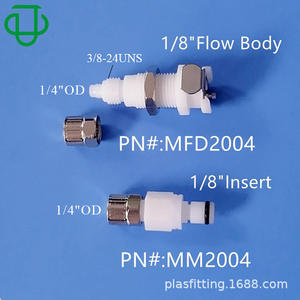 JU M Series External Threaded <b>Quick</b>-Tight Nut Clip POM Plastic <b>Connector</b> 4*6 For Medical Food Industrial Use - Product Image 3