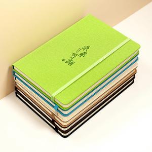 Stationery Supplies Lined Customizable Logo Emboss Fabric Strap Hardcover Agenda Planner Student A5 80 Sheets Creative <b>Notebook</b> - Product Image 2
