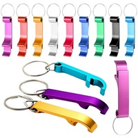 Llavero de Aleación de Aluminio 4 en 1 Ecológico HD015 con Logotipo Personalizado, Abrebotellas, Diseño Simple, Forma Plana, para Camping