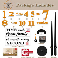 Grande Horloge Murale Moderne Dorée et Noire DIY en Quartz, Sans Cadre, Autocollant Mural en Acrylique Miroir Tridimensionnel, Fonctionnant à Piles, pour Salon