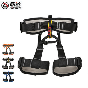 Ceinture de sécurité d'escalade Xinda, demi-corps, réglable, en polyester, avec rembourrage de la taille, pour la descente en corde - Product Image 1