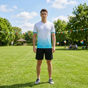 <span class=keywords><strong>Maglie</strong></span> <span class=keywords><strong>da</strong></span> <span class=keywords><strong>Calcio</strong></span> Neutre per Uomo in Poliestere/Cotone per Stampa a Trasferimento Termico, Abbigliamento Sportivo per Adulti - Product Image 1