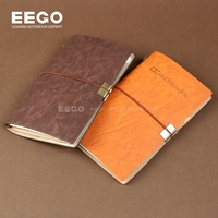 Offre Promotionnelle : Carnet de Voyage Vintage en Cuir, Style Rétro Classique avec Bande Élastique et Reliure Cousue – Vente Flash