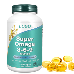 Private Label OEM Omega 369 Fish oil Halal 1000mg Capsules Wholesale Fish Oil Softgel