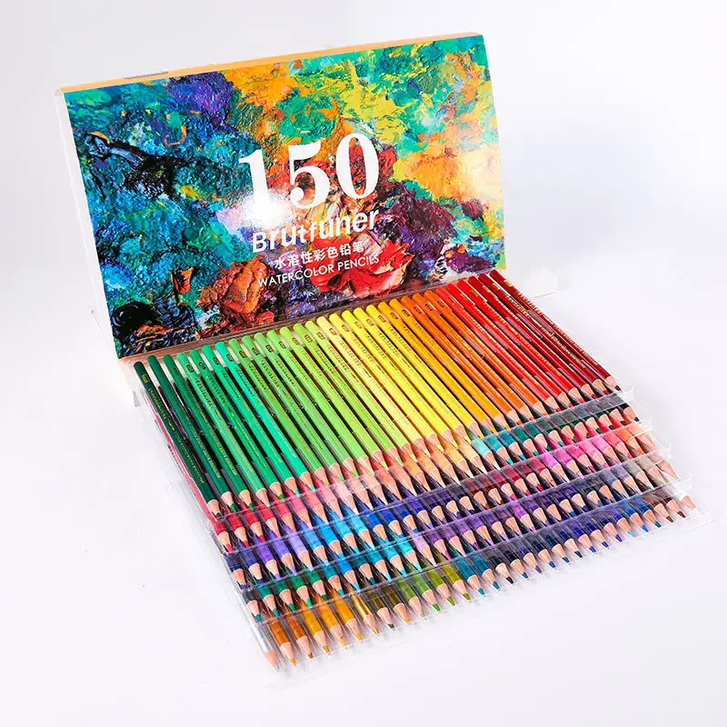 BOMEIJIA 150 adet renkli kalem seti sıcak satış sanat okul malzemeleri çevre dostu renkli kurşun kalem