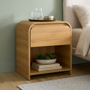 Mesa de Noche Moderna y Ecológica de Madera de Teca Duradera con Cajón de Almacenamiento para Dormitorio, Sala de Estar, Muebles de Indonesia - Product Image 3