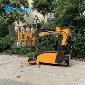 800kg Capacity Robotic Sucker Cup Lifter Glazing Robot Glass Elevator Transport Truck Plate Carrier