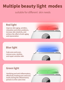 Masajeador portátil recargable EMS Gua Sha con compresa caliente de vibración, dispositivo de belleza para rejuvenecimiento de la piel antienvejecimiento - Product Image 4